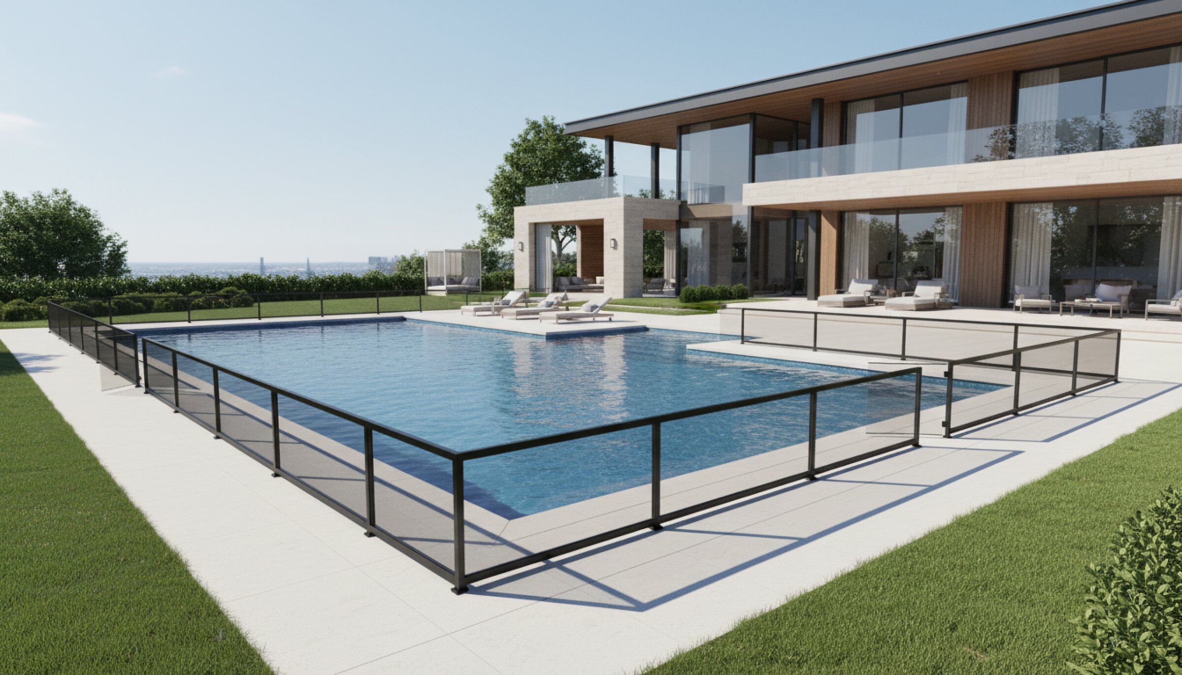 Interior & Exterior Staircase Glass Railings — glass staircase railing system