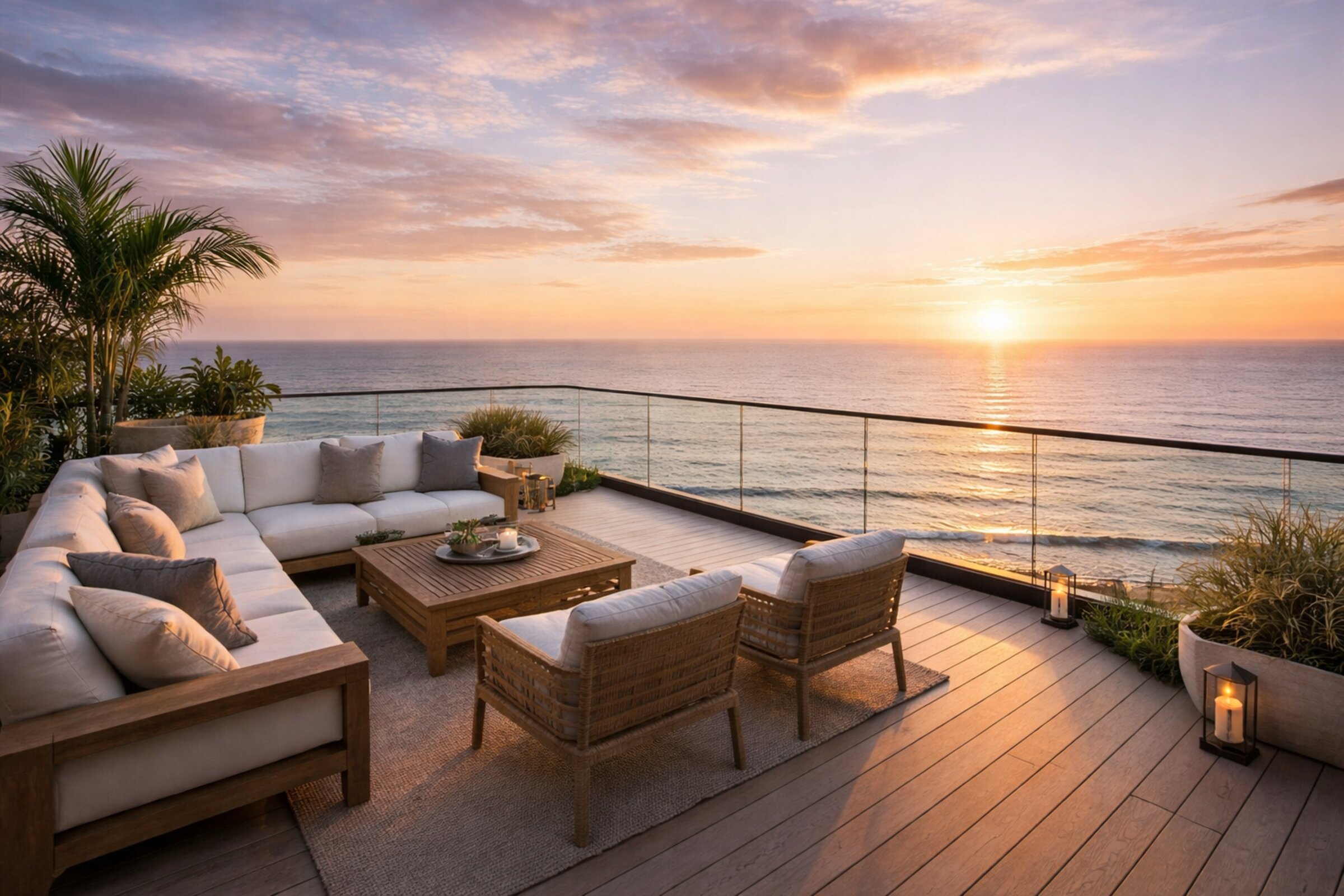 INFINITYGLASS Phoenix glass railing system in desert climate