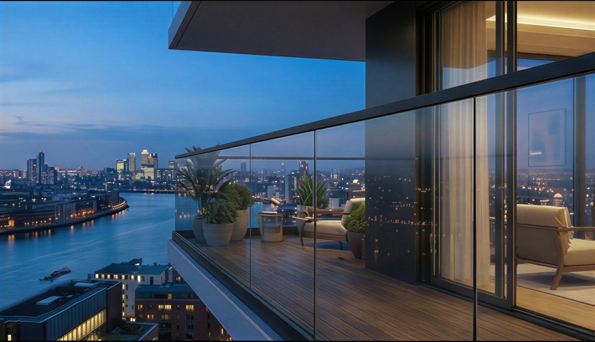 Apartment Complex Glass Railing Systems — glass railings on apartment complex