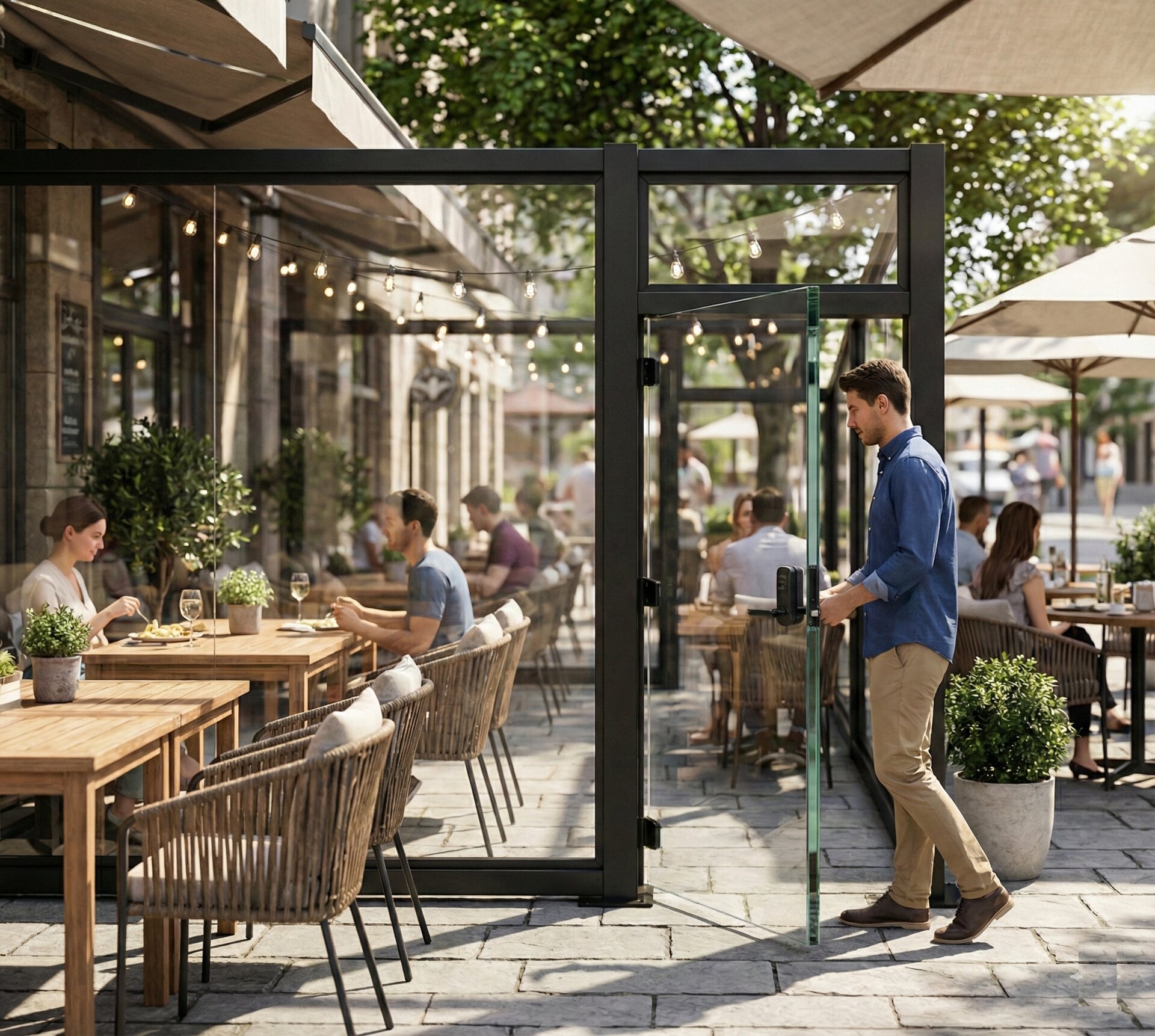 Restaurant Glass Enclosure Systems — glass enclosure for restaurant patio